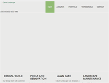 Tablet Screenshot of calvinlandscape.com